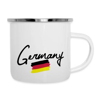 germany - Tasse émaillée - blanc - Droite