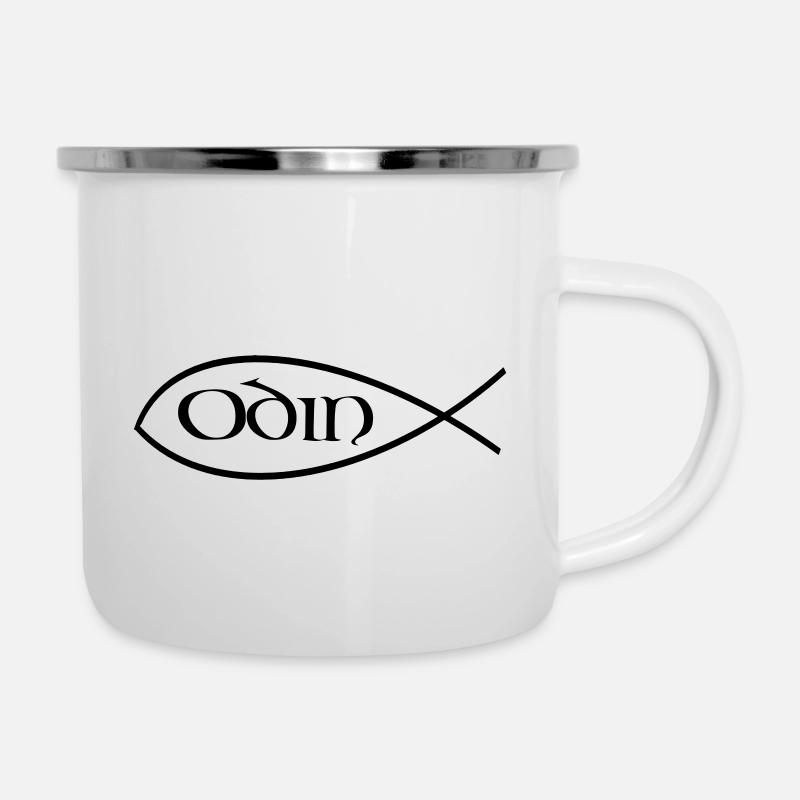 Odin Fish - Tasse émaillée - blanc