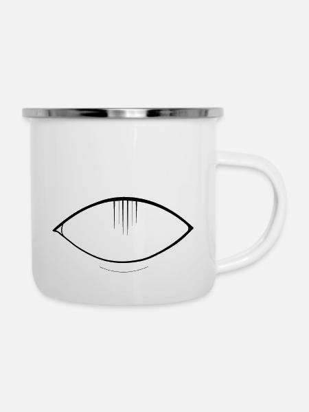 Beholding the Sublime black - Emaille-Tasse - Weiß