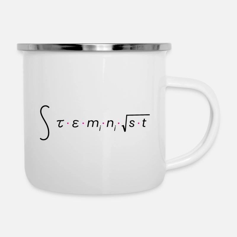 Steminist - Emaille-Tasse - Weiß