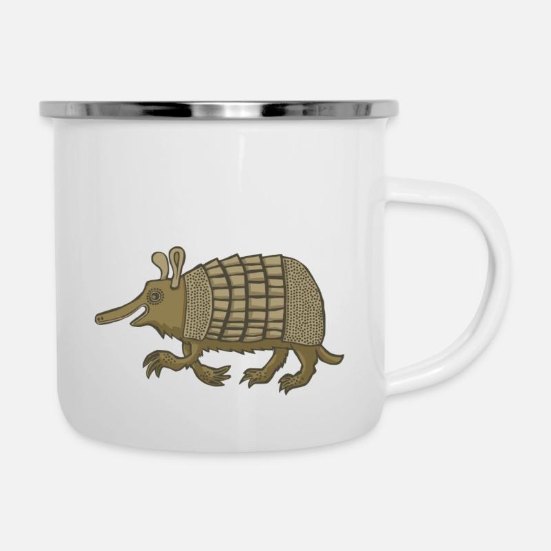 Armadillo - Camper Mug - white