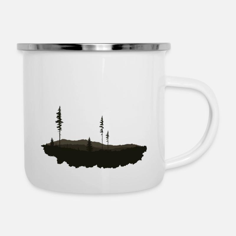 Extérieur - Tasse émaillée - blanc