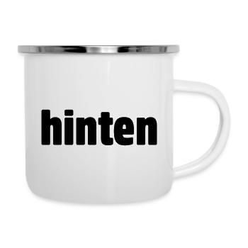 .hinten - Emaille-Tasse - Weiß - Rechts