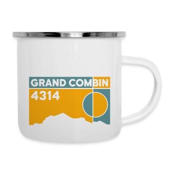 Grand Combin - Emaille-Tasse - Weiß - Rechts