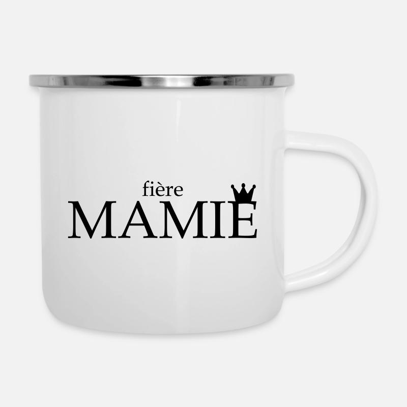 fière mamie - Tasse émaillée - blanc
