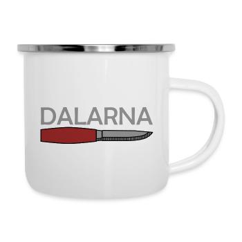 Dalarna - Emaille-Tasse - Weiß - Rechts