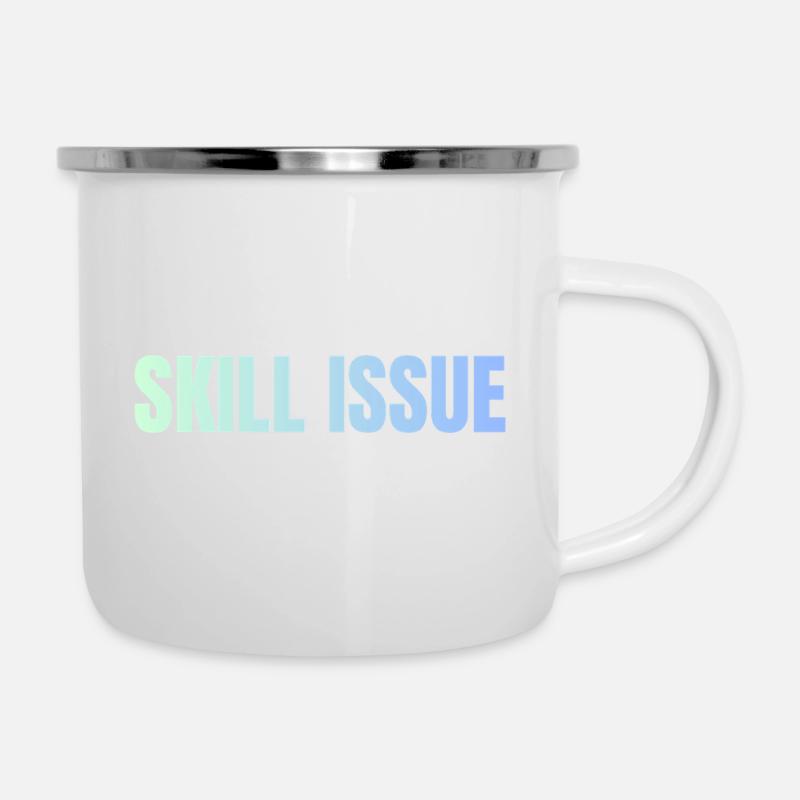 Gradient des problèmes de compétence - Tasse émaillée - blanc