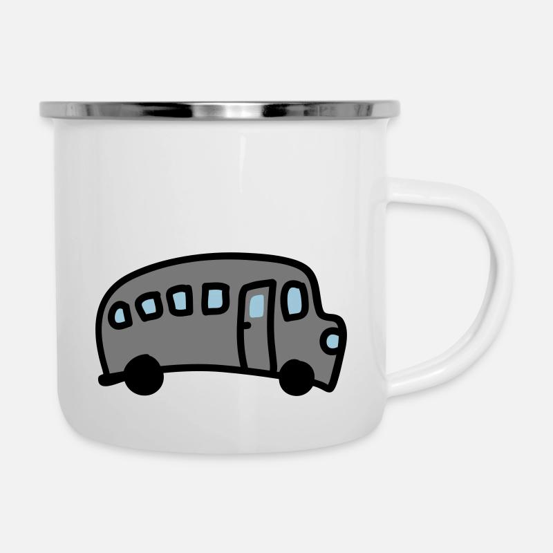 Bus 3 - Emaljekrus - hvid