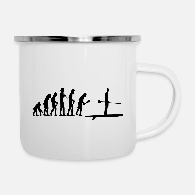 Paddle Evolution - Tasse émaillée - blanc
