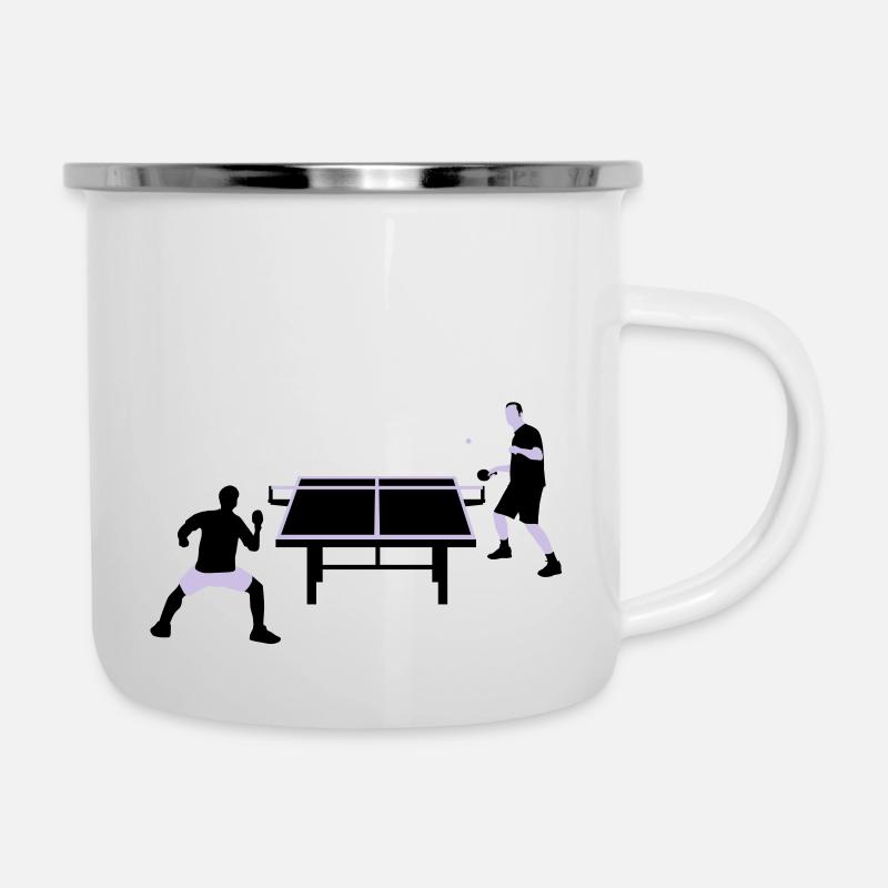 table_tennis_052012_c_2c - Tasse émaillée - blanc
