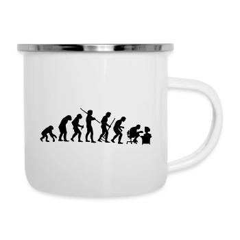 Evolution - Tasse émaillée - blanc - Droite