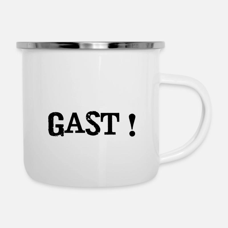 Bretagne - Gast ! - Tasse émaillée - blanc