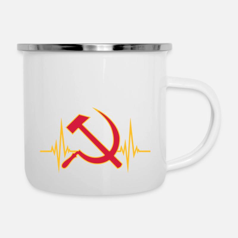 Communisme pulsé - Tasse émaillée - blanc