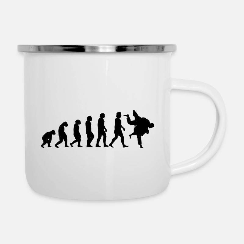 Evolution of Judo - Camper Mug - white