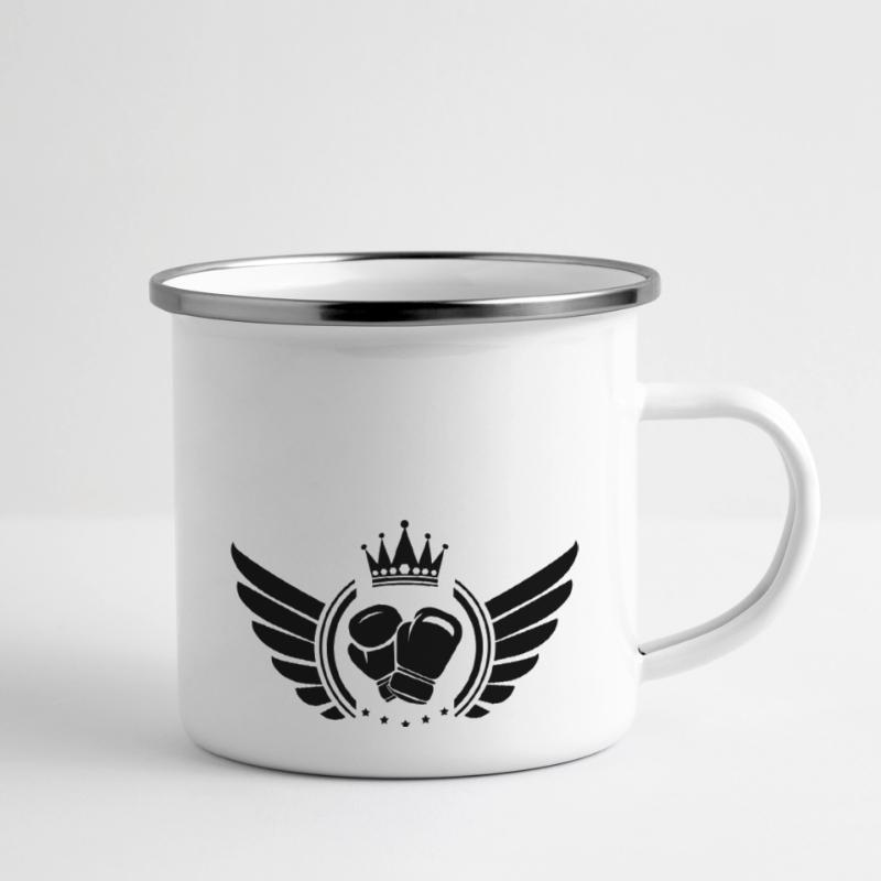 Icône de boxe Tasse émaillée
