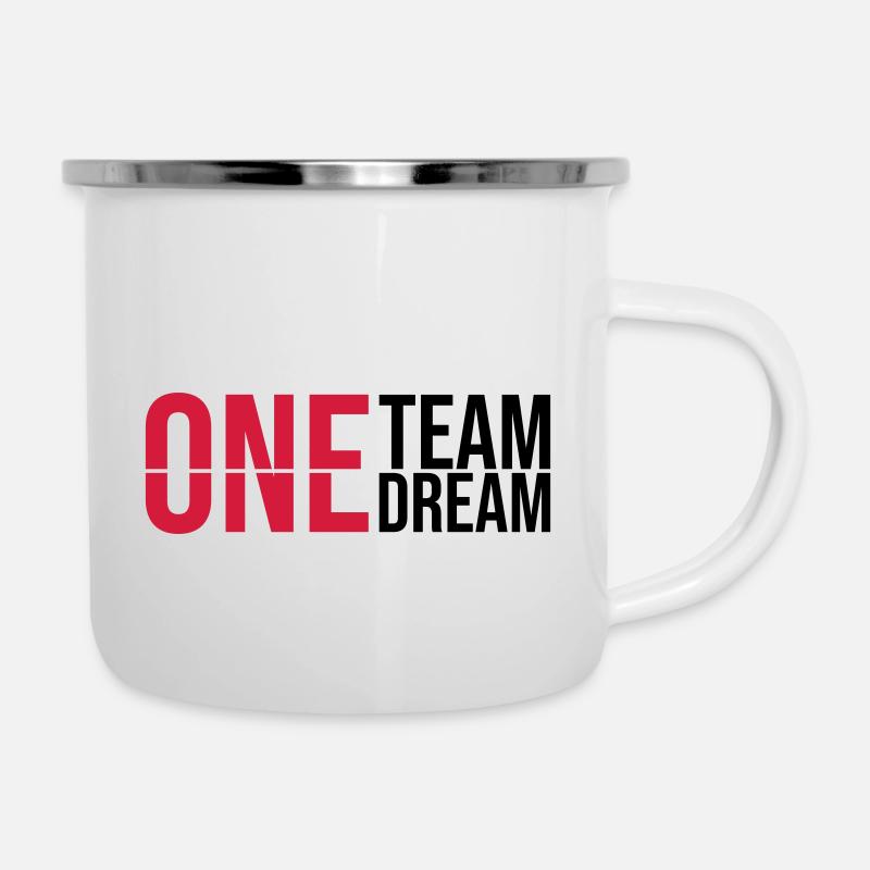 Un rêve d’équipe - Tasse émaillée - blanc