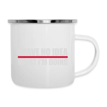 Aucune idée - Tasse émaillée - blanc - Droite