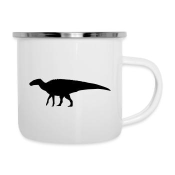 dino - Emaille-Tasse - Weiß - Rechts