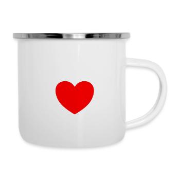 i love Winterhude - Emaille-Tasse - Weiß - Rechts