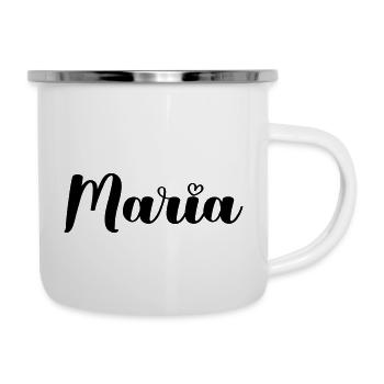 maria - Emaille-Tasse - Weiß - Rechts