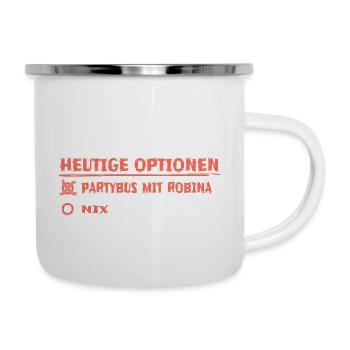 Cadeau pour robina - Tasse émaillée - blanc - Droite