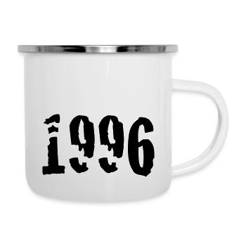 1996 - Emaille-Tasse - Weiß - Rechts