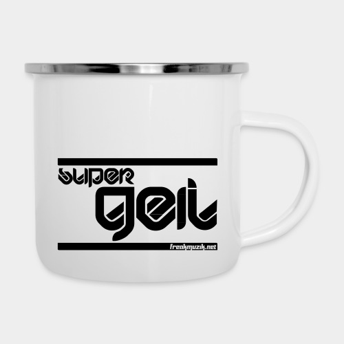 super GEIL - Emaille-Tasse