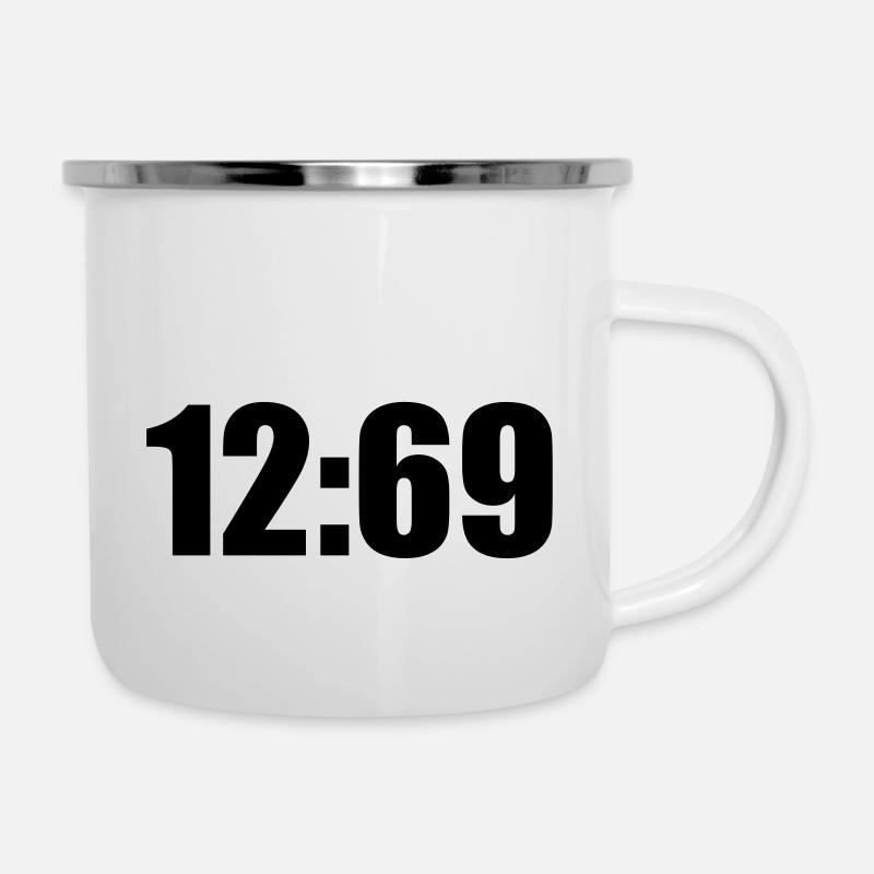 12:69 - Emaille-Tasse - Weiß