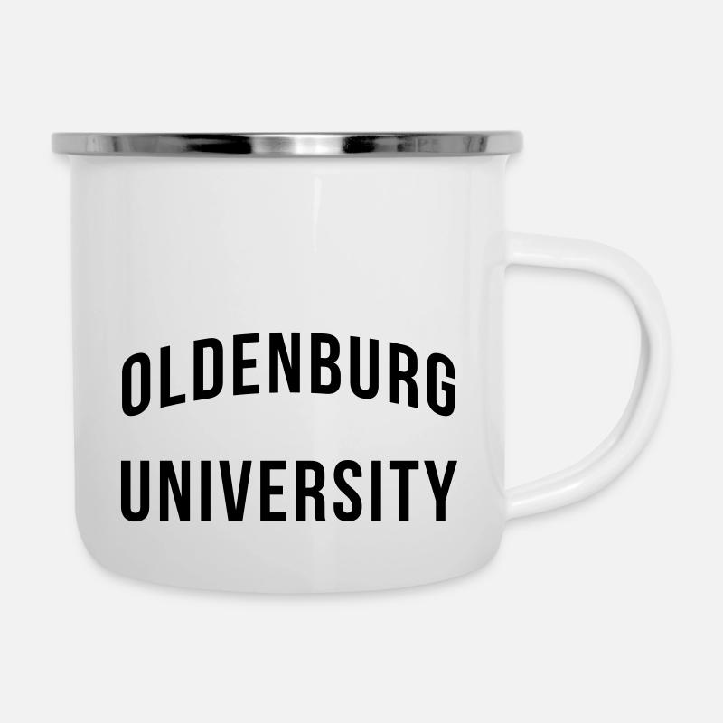 Oldenburg University - Emaille-Tasse - Weiß