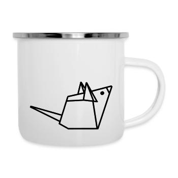maus - Emaille-Tasse - Weiß - Rechts