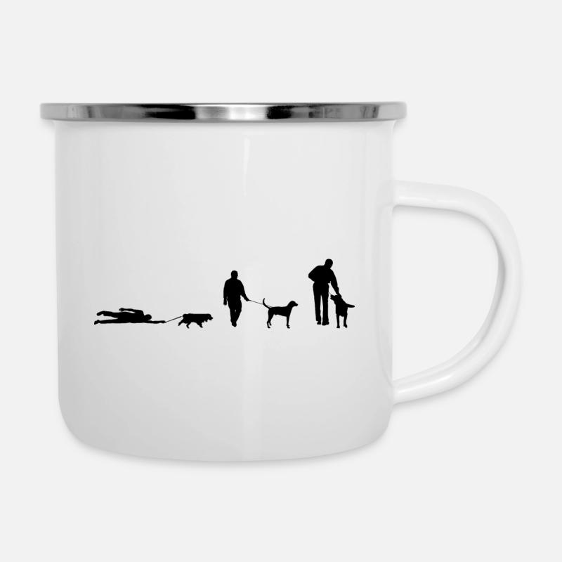 Go for a walk dog evolution - Camper Mug - white