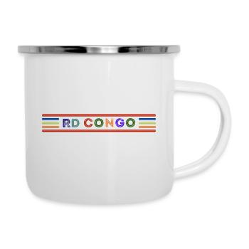 RD CONGO - Tasse émaillée - blanc - Droite