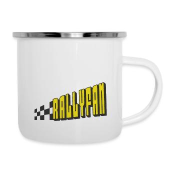 Rallyfan yellow black - Camper Mug - white - Right