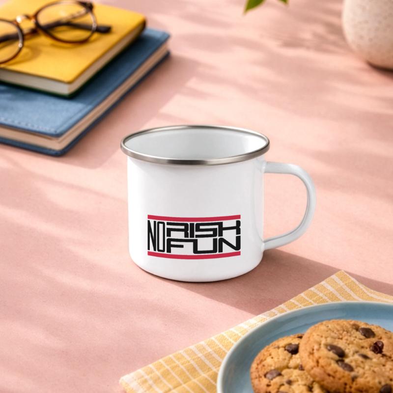 bar pas de risque pas de plaisir réclamation risque danger Tasse émaillée