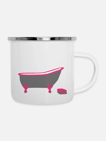 Badewanne - Emaille-Tasse - Weiß