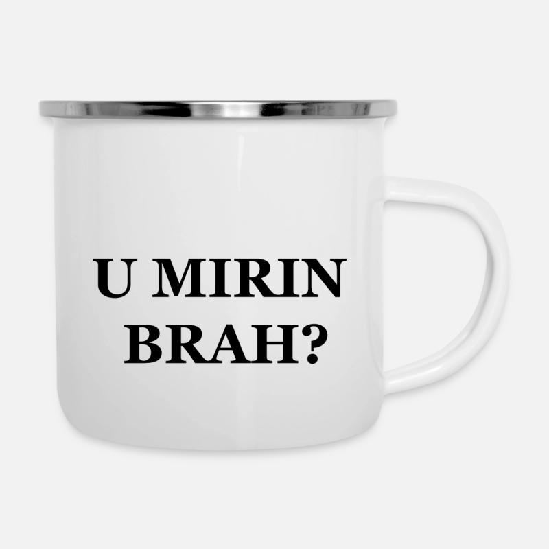 Zyzz U Mirin Brah - Tasse émaillée - blanc