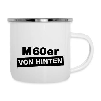 M60er Von Hinten - Emaille-Tasse - Weiß - Rechts