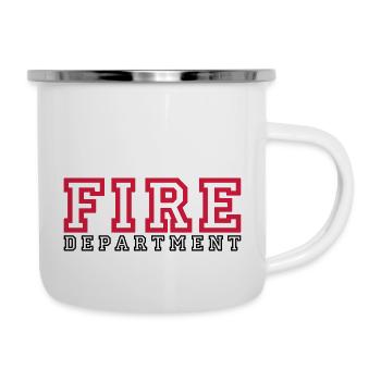 FIRE lettering Department - Camper Mug - white - Right