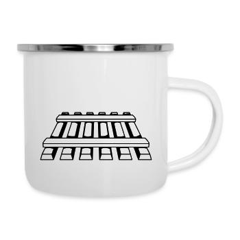 Track rails route - Camper Mug - white - Right
