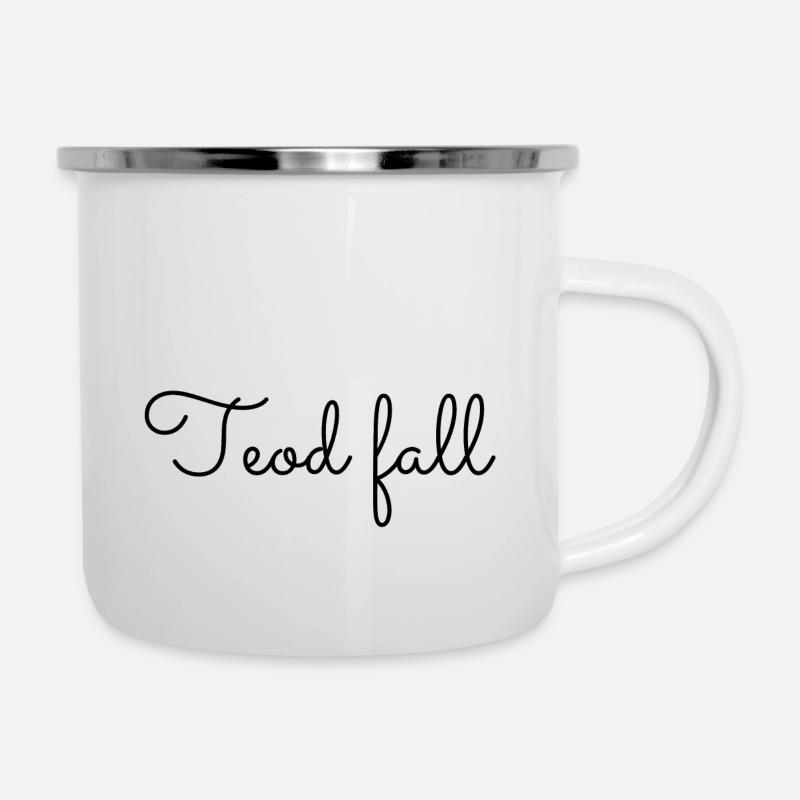 Bretagne - Teod fall - Tasse émaillée - blanc