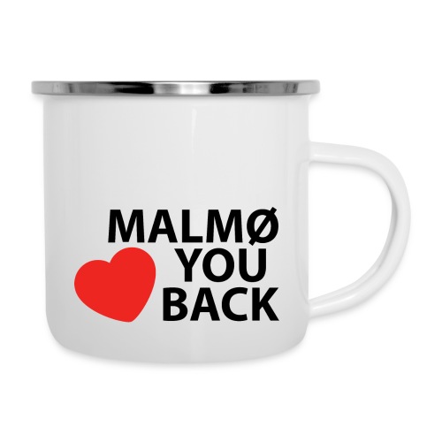 malmo heart you back minion black - Emaljmugg