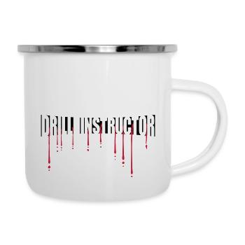 Instructeur de forage sanguin - Tasse émaillée - blanc - Droite