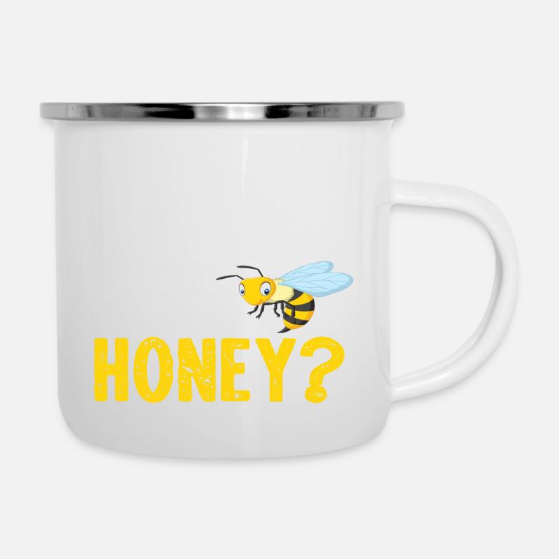Vous avez du miel? - Tasse émaillée - blanc