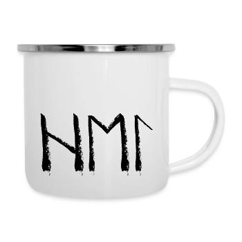 Langue runique Hel - Tasse émaillée - blanc - Droite