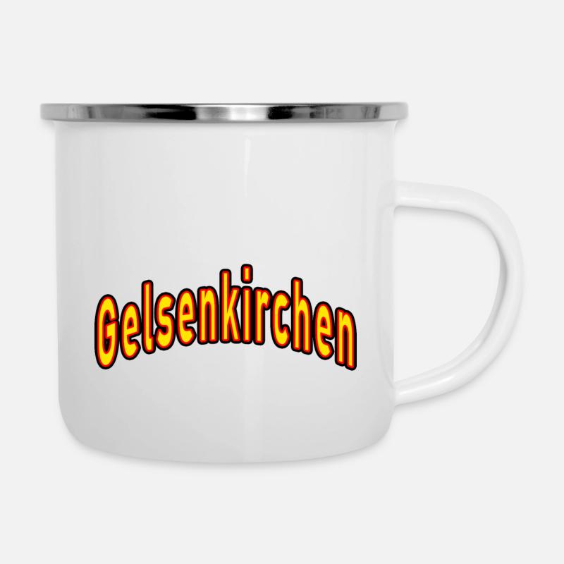 Gelsenkirchen - Tasse émaillée - blanc