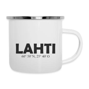 Lahti - Finland - Coordinates - Longitude Latitude - Camper Mug - white - Right