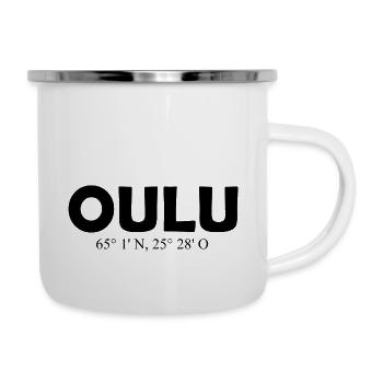 Oulu - Finland - Coordinates - Longitude Latitude - Camper Mug - white - Right