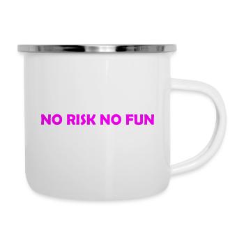 Humor - Emaille-Tasse - Weiß - Rechts