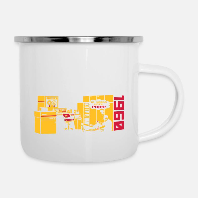pong1960_2c - Camper Mug - white