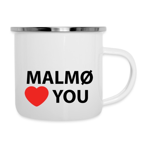 malmo heart you minion black - Emaljmugg